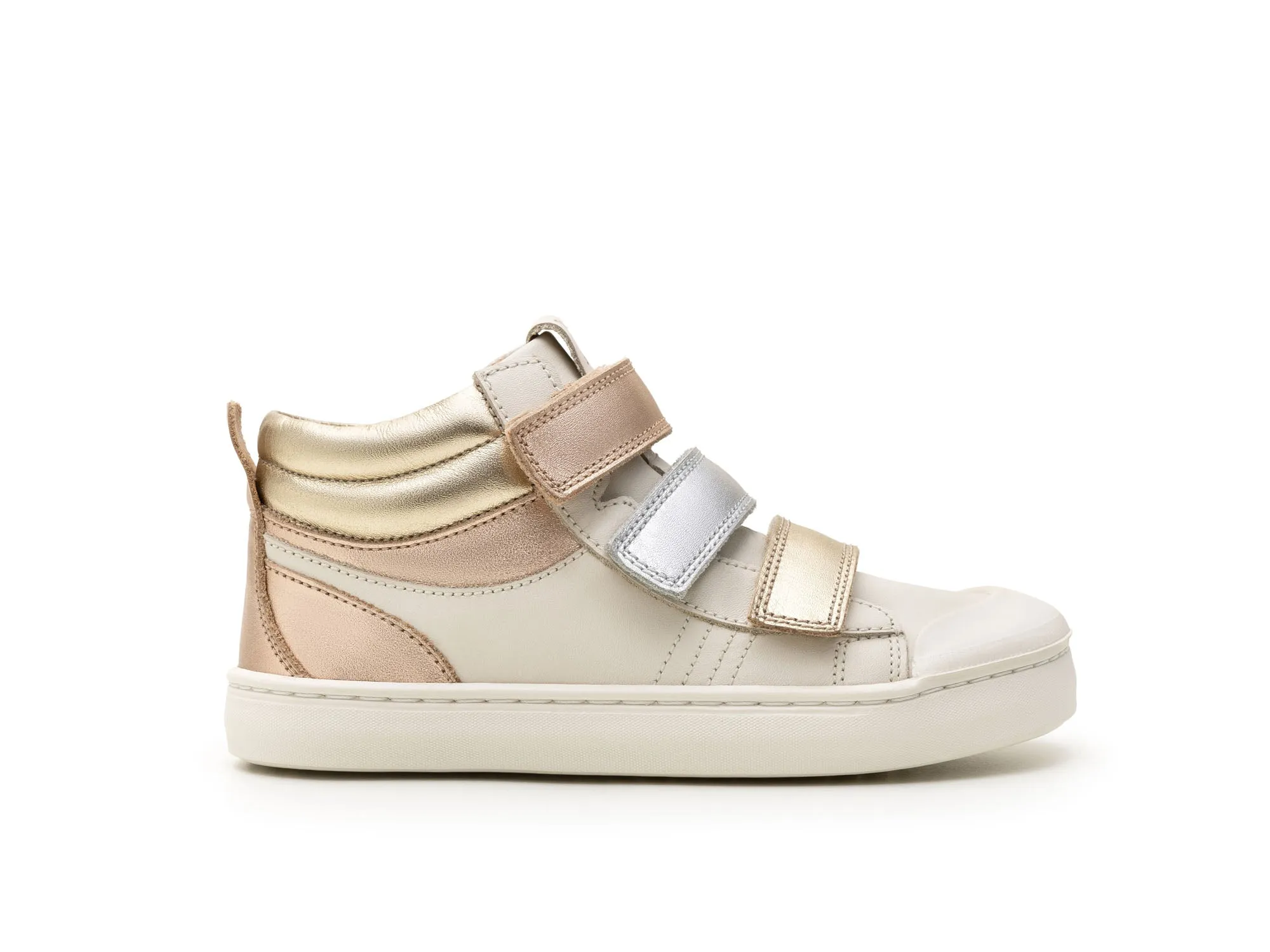 Tip Toey Joey Girl's Leap Casual Shoes - Tapioca / Metalic Salmon Multi Purpose