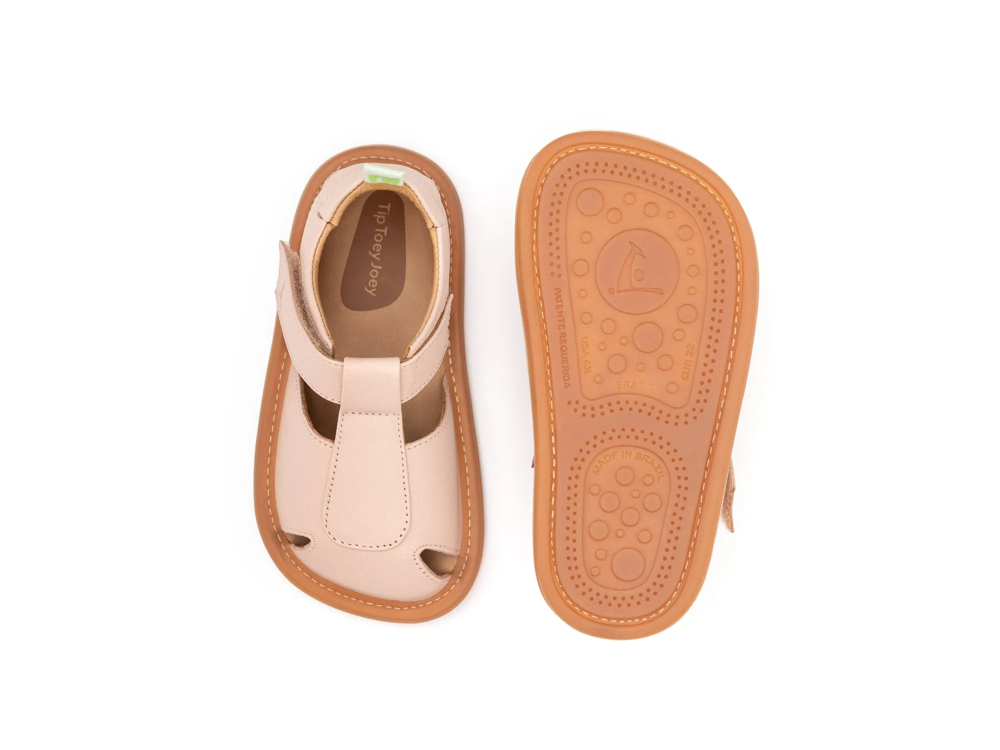 Tip Toey Joey Girl's Parky Sandals - Cotton Candy Buckle Details