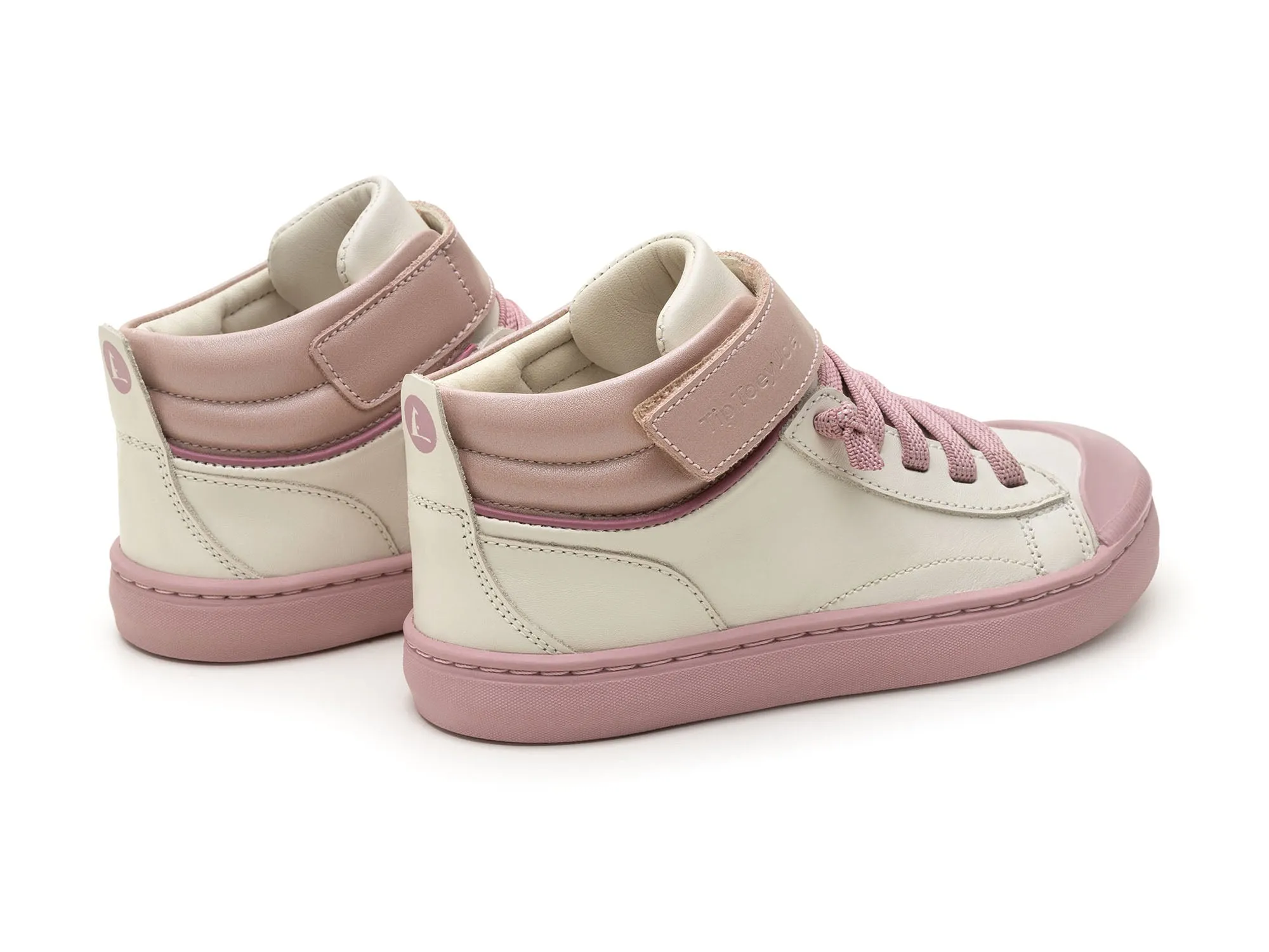 Tip Toey Joey Girl's Peak Sneakers - Tapioca / Pink Dream Size Range