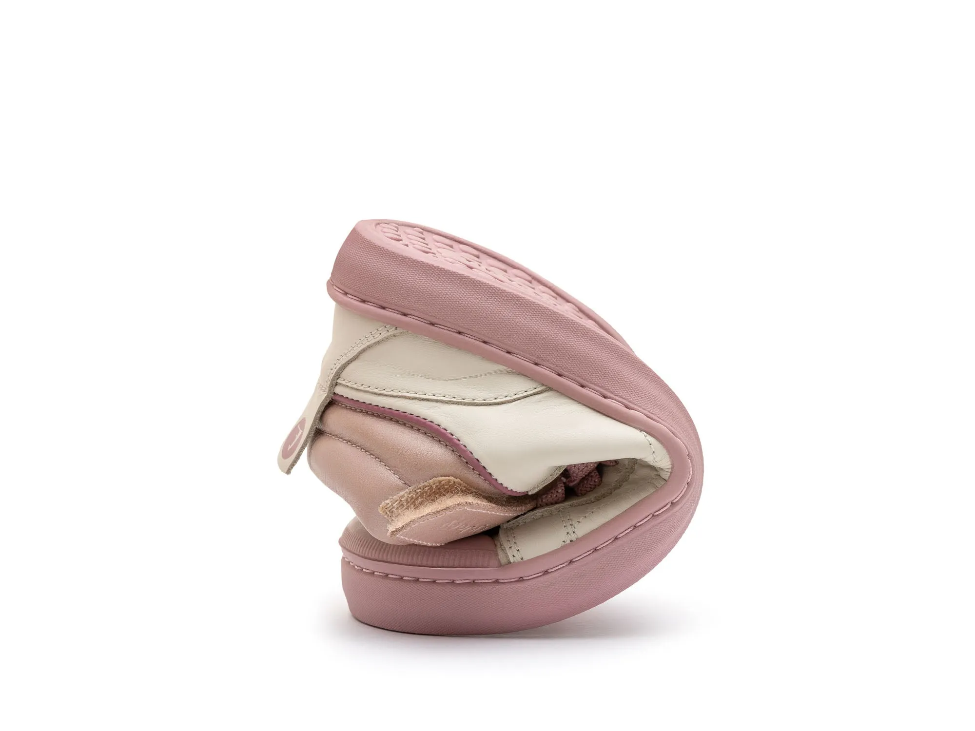 Tip Toey Joey Girl's Peak Sneakers - Tapioca / Pink Dream Size Range