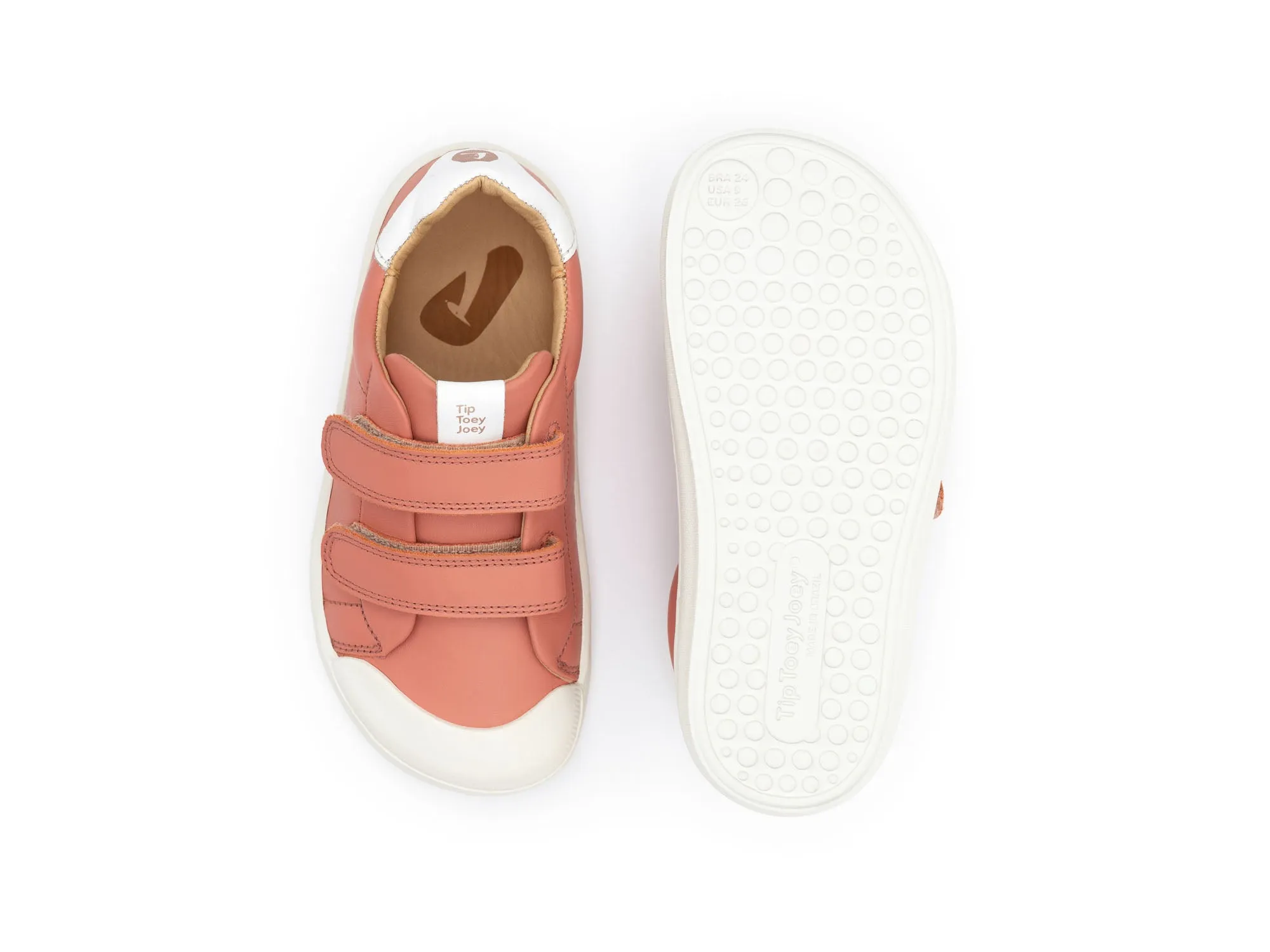 Tip Toey Joey Girl's Ramp Sneakers - Rosa Seco / White Chic Kids