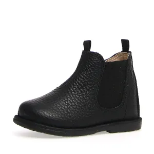 Falcotto Boy's & Girl's Winter Wood Calf Pebbled Shoes, Black Casual kids' wear