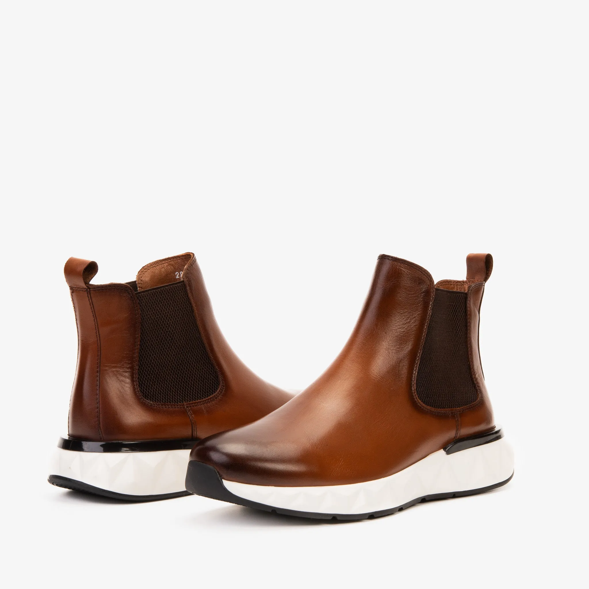 Toe-Protector The Apex Tan Leather Men Chealsea Boot