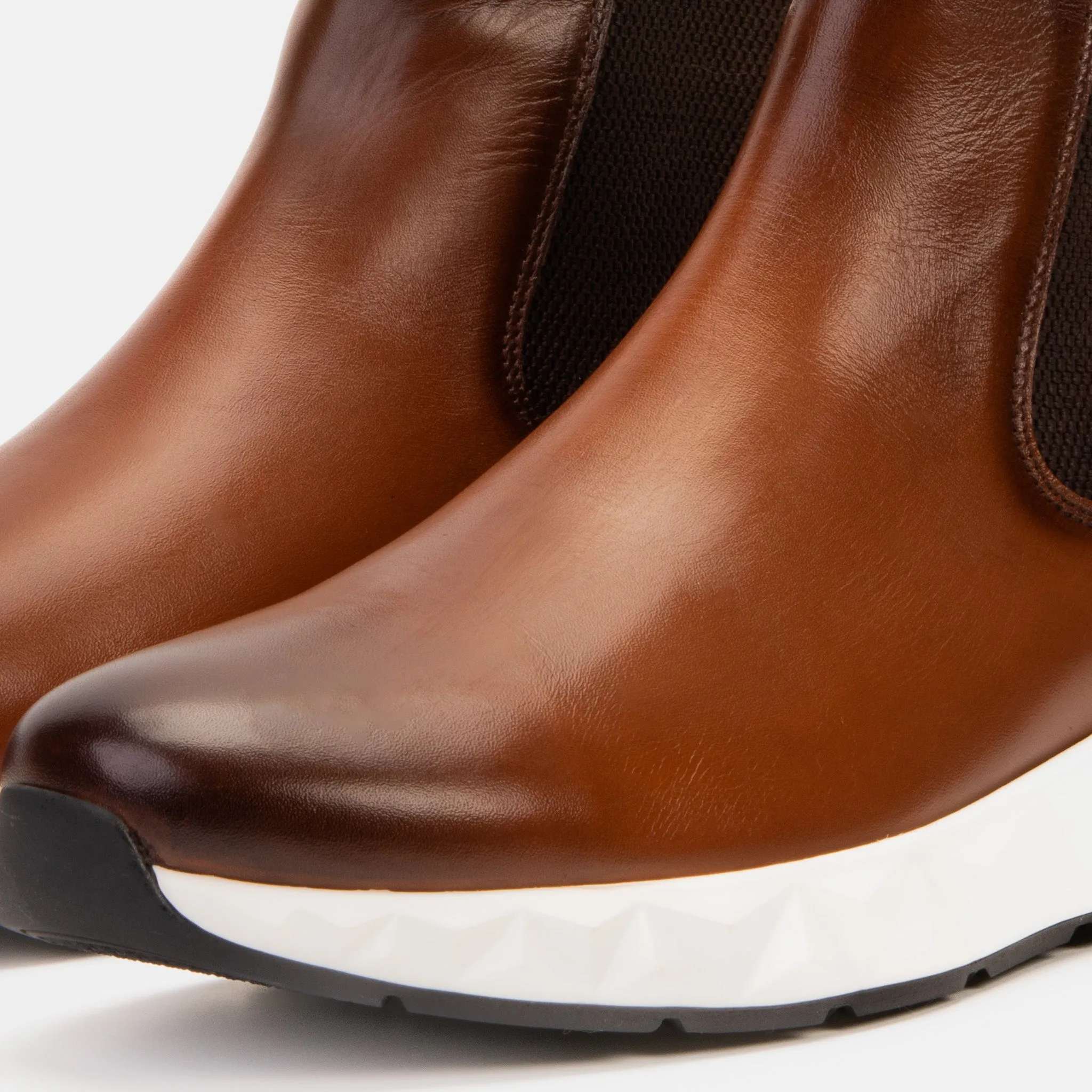 Toe-Protector The Apex Tan Leather Men Chealsea Boot