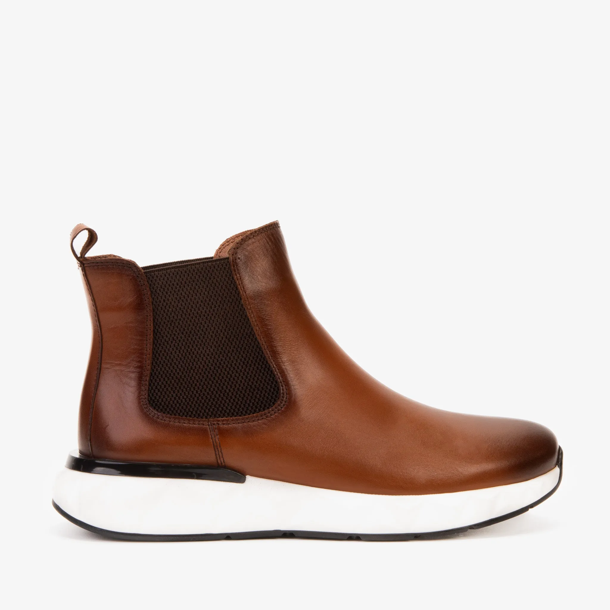 The Apex Tan Leather Men Chealsea Boot Quick Flow Field Fast