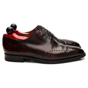'Tony II' Dark Brown Museum Leather Wholecut Oxford UK 8.5 E Breathable Design Professional Wear