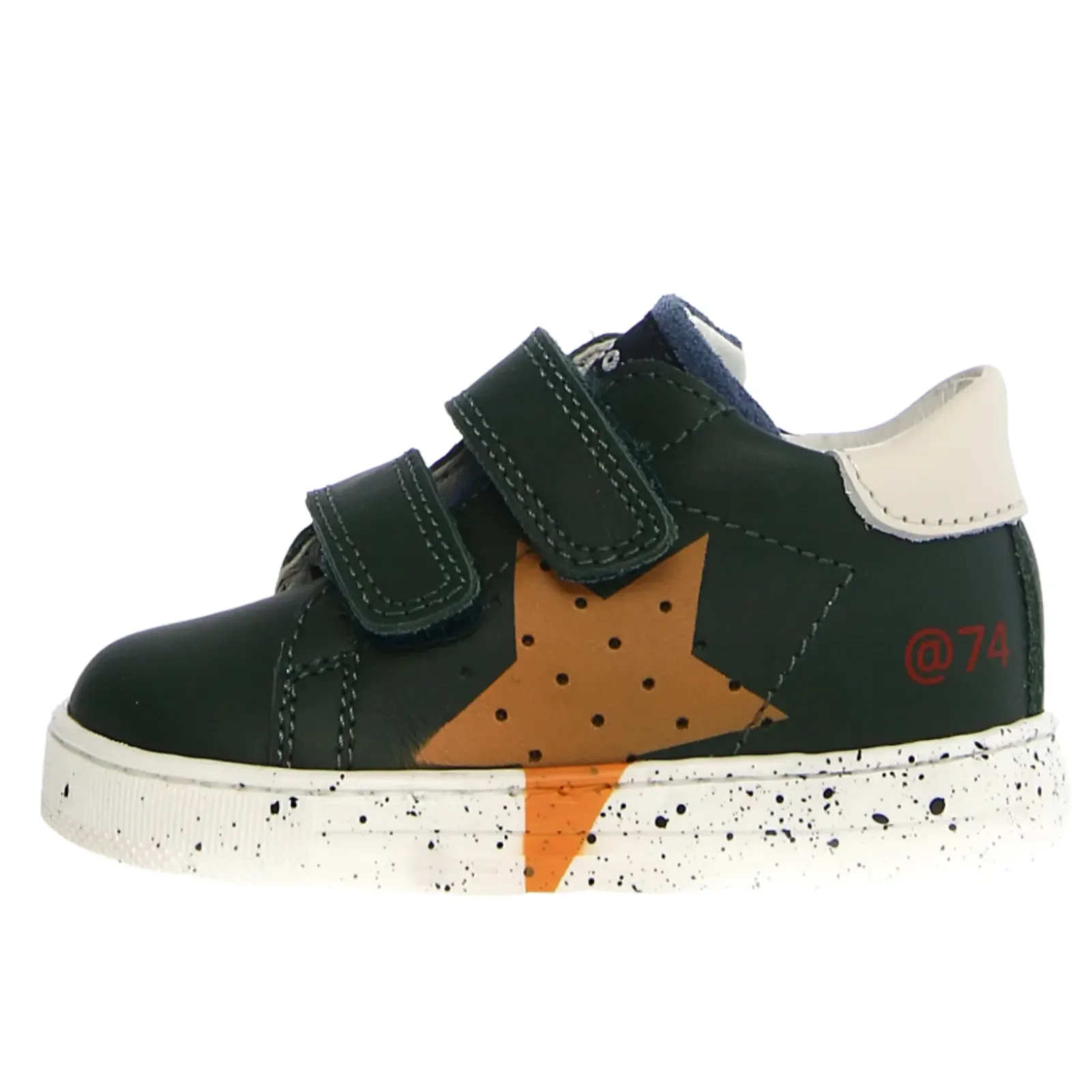 Falcotto Salazar 3 Vl Boy's and Girl's Casual Shoes - Green Bottle/Orange/Azure Classic kids' looks Comfortable kids' shoes