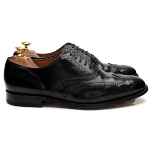 Elegant Look Day To Day 'Albert' Black Leather Oxford Brogues UK 10.5 G