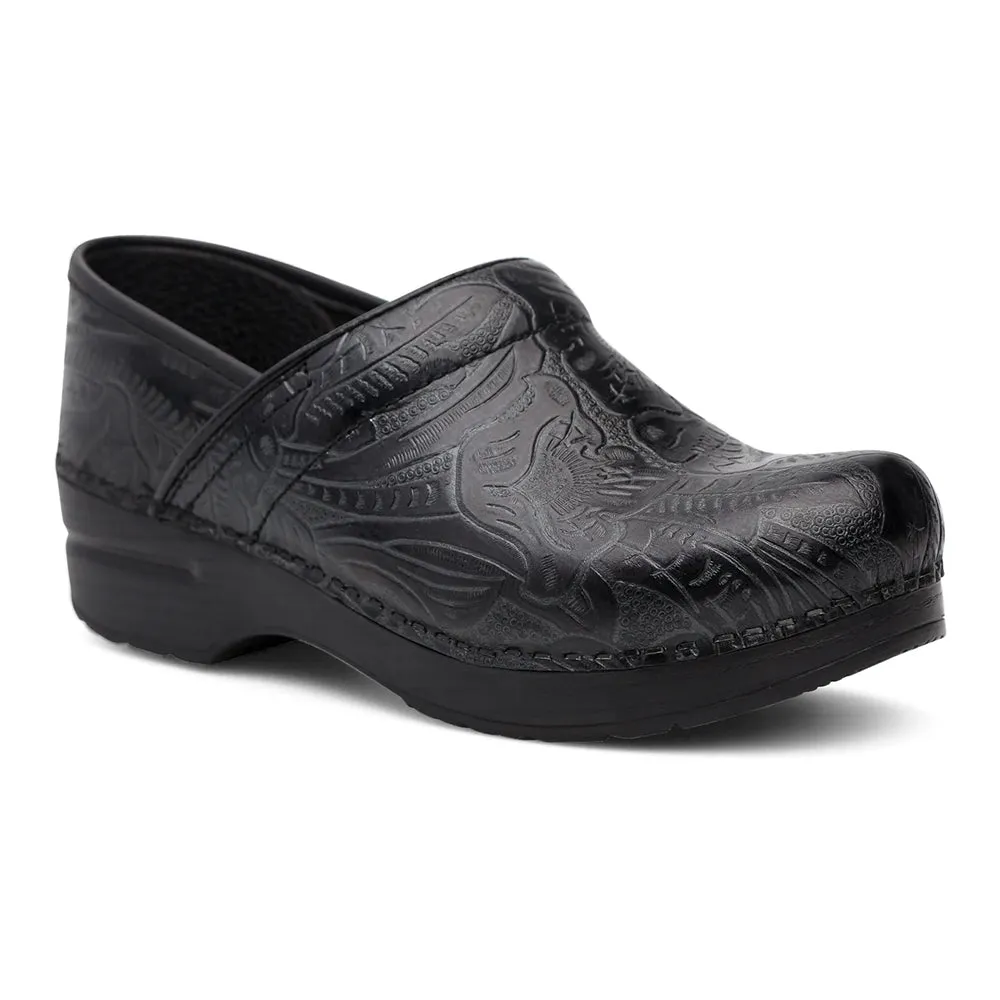 Dansko Professional Black Tooled Women's Womens Shoes Black Tooled