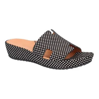 Travel Friendly L'AMOUR DES PIEDS CATIANA  - BLACK & WHITE - CATIAN-LEBLW