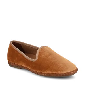 The Heron - Tan Velvet Sure Path Non Slip