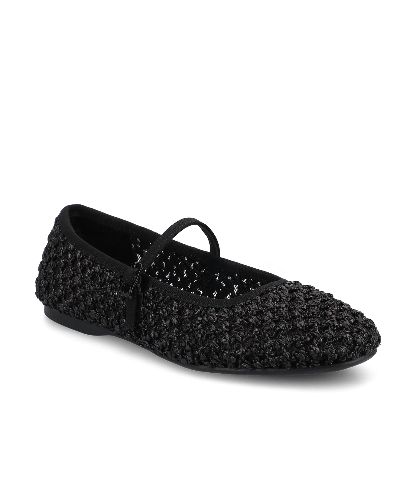 Soft Footbed Cozy Feel Footwear The Hummingbird Mary Jane - Black Openweave