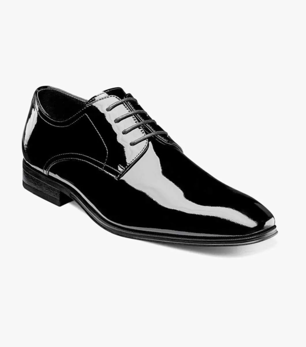 Tux Plain Toe Oxford-Black Patent | Florsheim Signature Edge