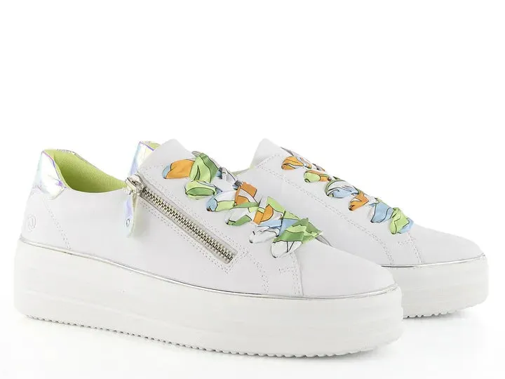 Ultimate support RIEKER PLATFORM SNEAKER - D1C0680 - WHITE MULTI