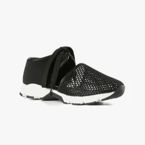 Neutral Walk Sport Fashion ALL BLACK AMAZING MESH SNEAKER - BLACK