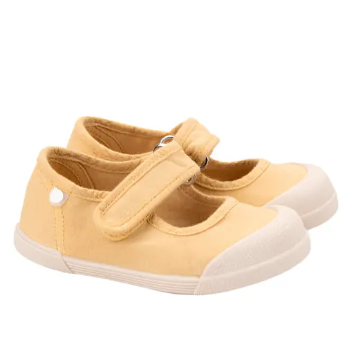 Igor Girl's Lona Mercedes Shoes - Dijon Flat - heeled kids' shoes