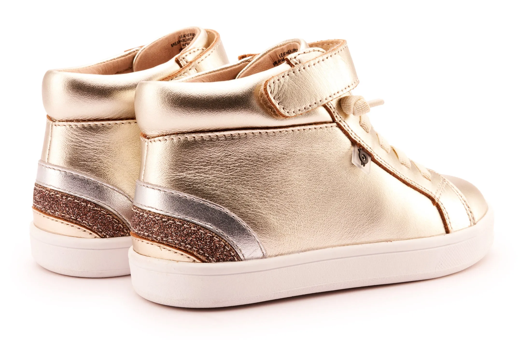 Unisex Styles Old Soles Girl's and Boy's 1011 Sneaksta Rainbow Casual Shoes - Titanium / Silver / Glam Choc / Gold