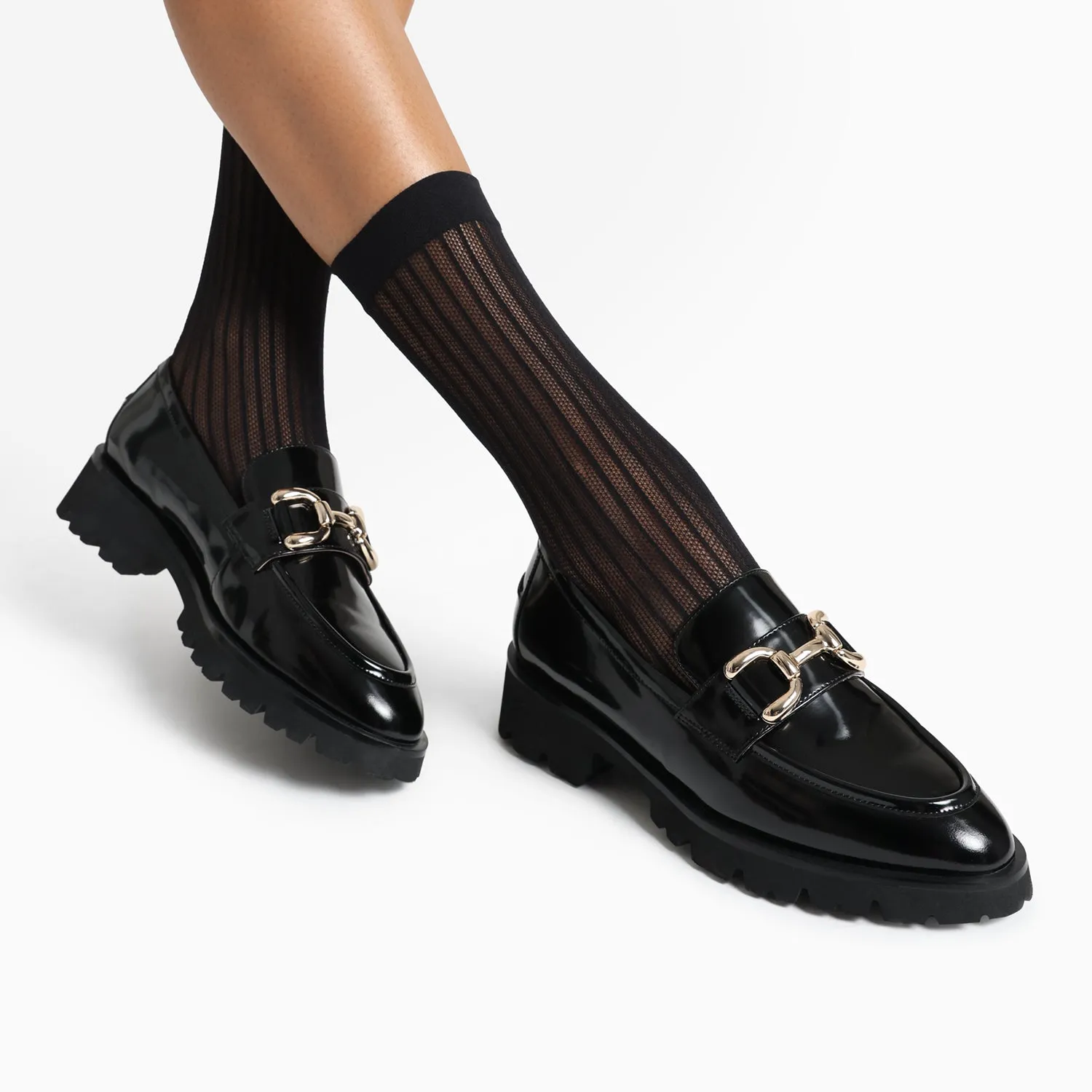 Urban Style Trend California Loafer | Black oiled leather