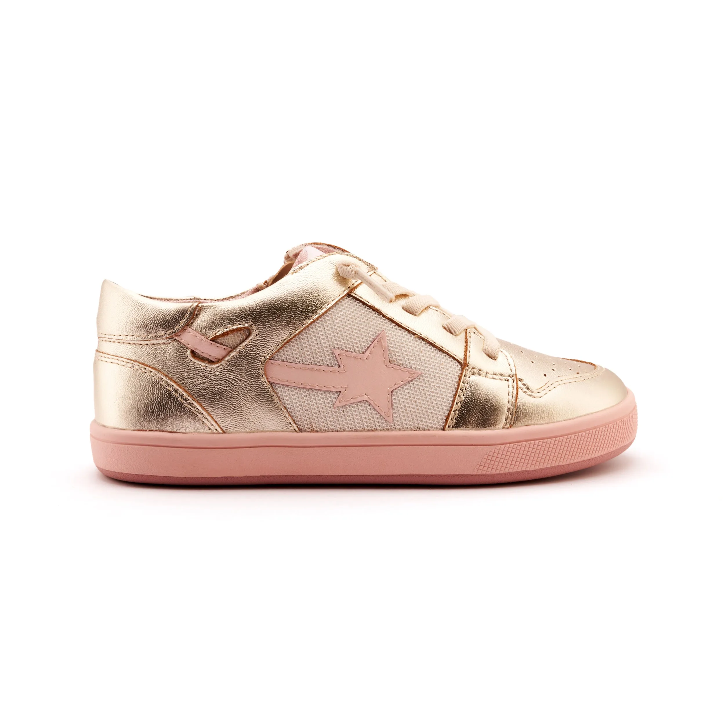 User Experience Old Soles Girl's Star Runner Casual Shoes - Gold / Nacardo Dalia / Kiss