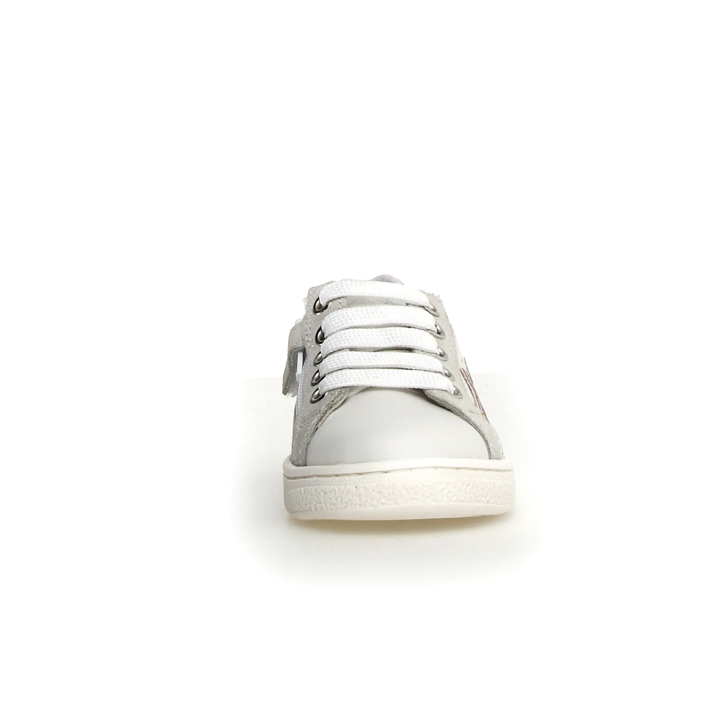 Variety Of Options Naturino Girl's Pinn Zip Casual Shoes - Metallic White / Platinum / Pink
