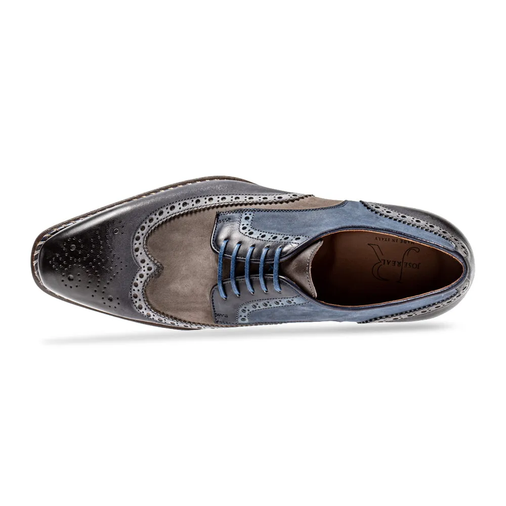 VELOCE ANTRACITE CORTECCIA BLUE WINGTIP Smart Brogue