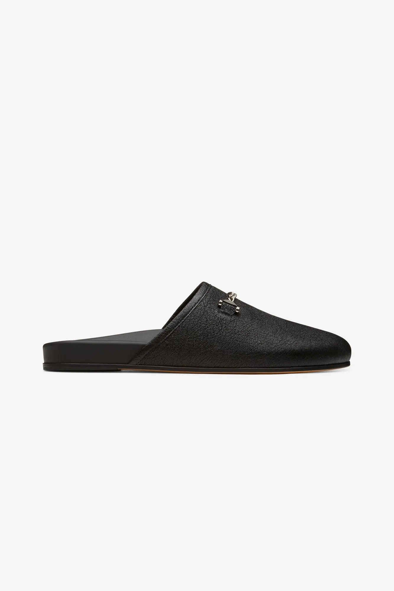 Velvet-Finish Quincy Slipper Lam?? Black