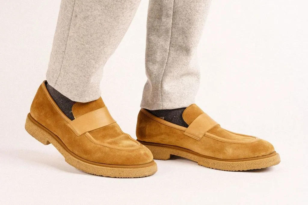 Velvet Step BERLINA SUEDE CARAMELO