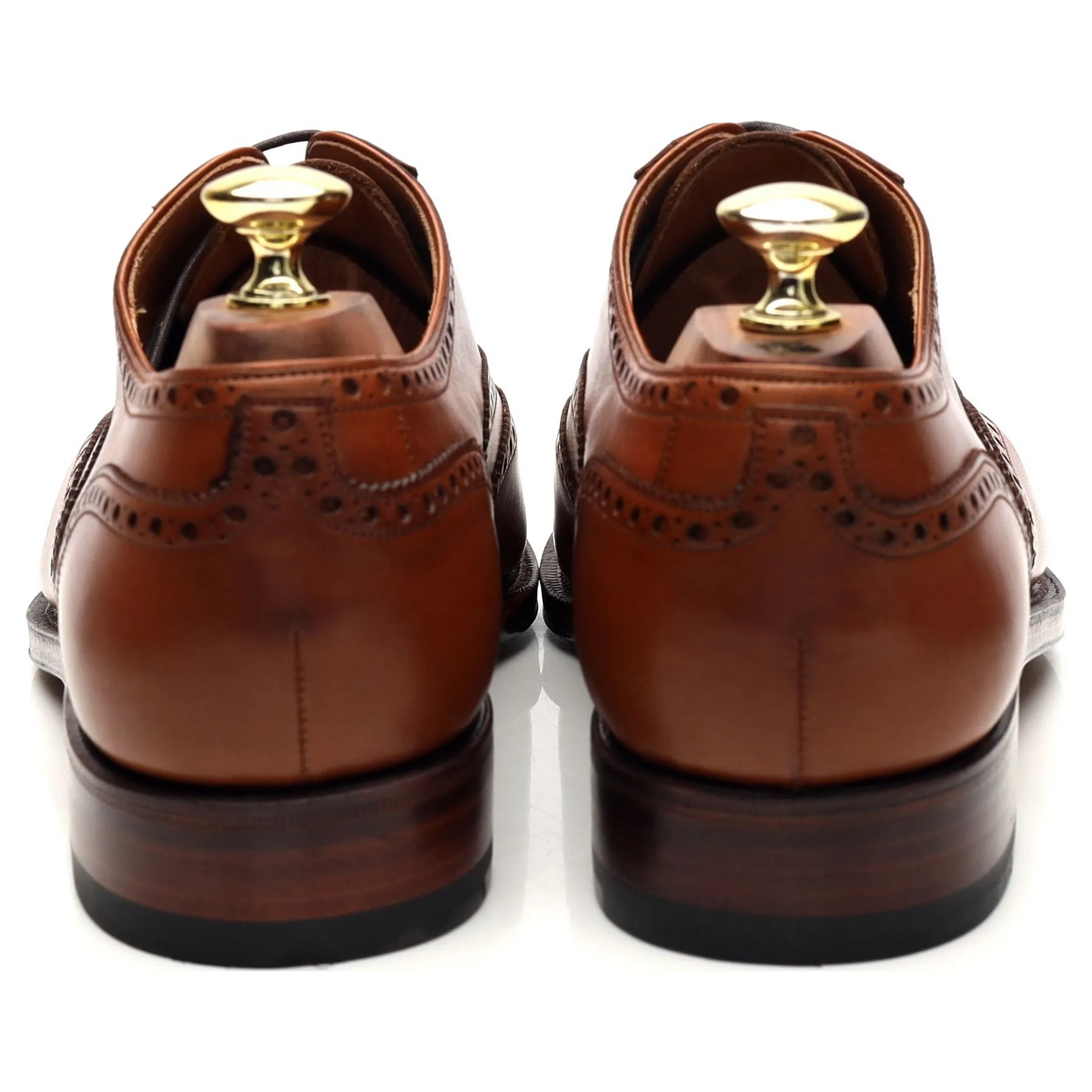 Versatile Wear '813' Tan Brown Leather Oxford Brogues UK 7 - 11.5