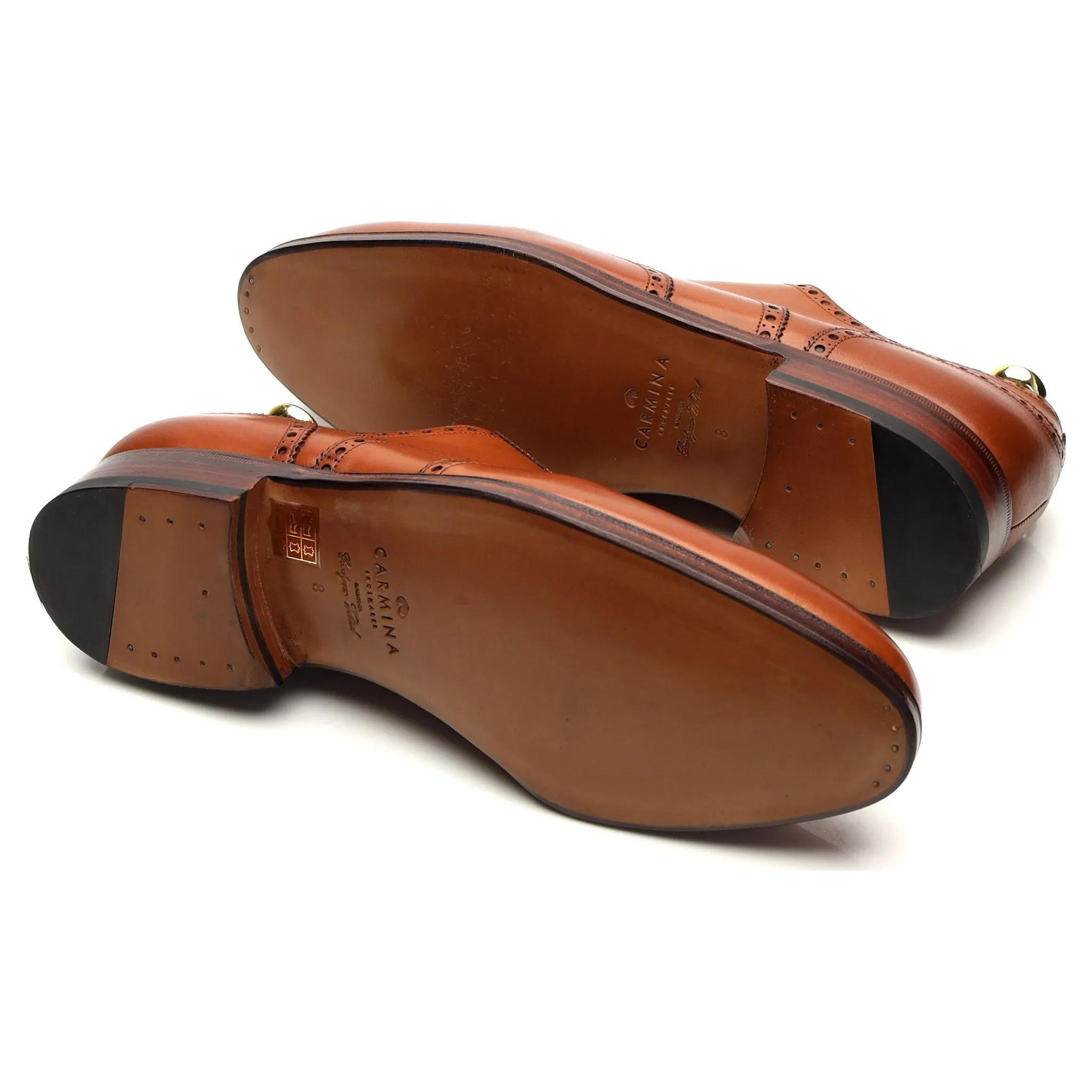 Versatile Wear '813' Tan Brown Leather Oxford Brogues UK 7 - 11.5