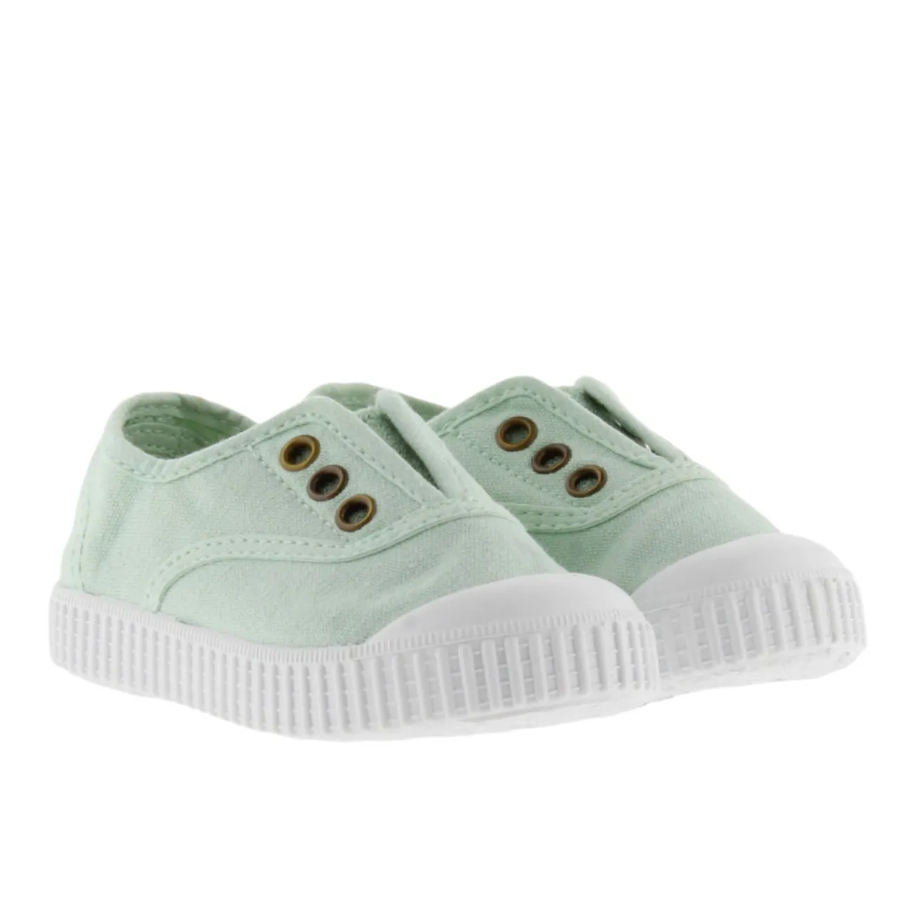 Victoria Girl's Inglesa DREC Canvas Trainers - Melon Label Kids