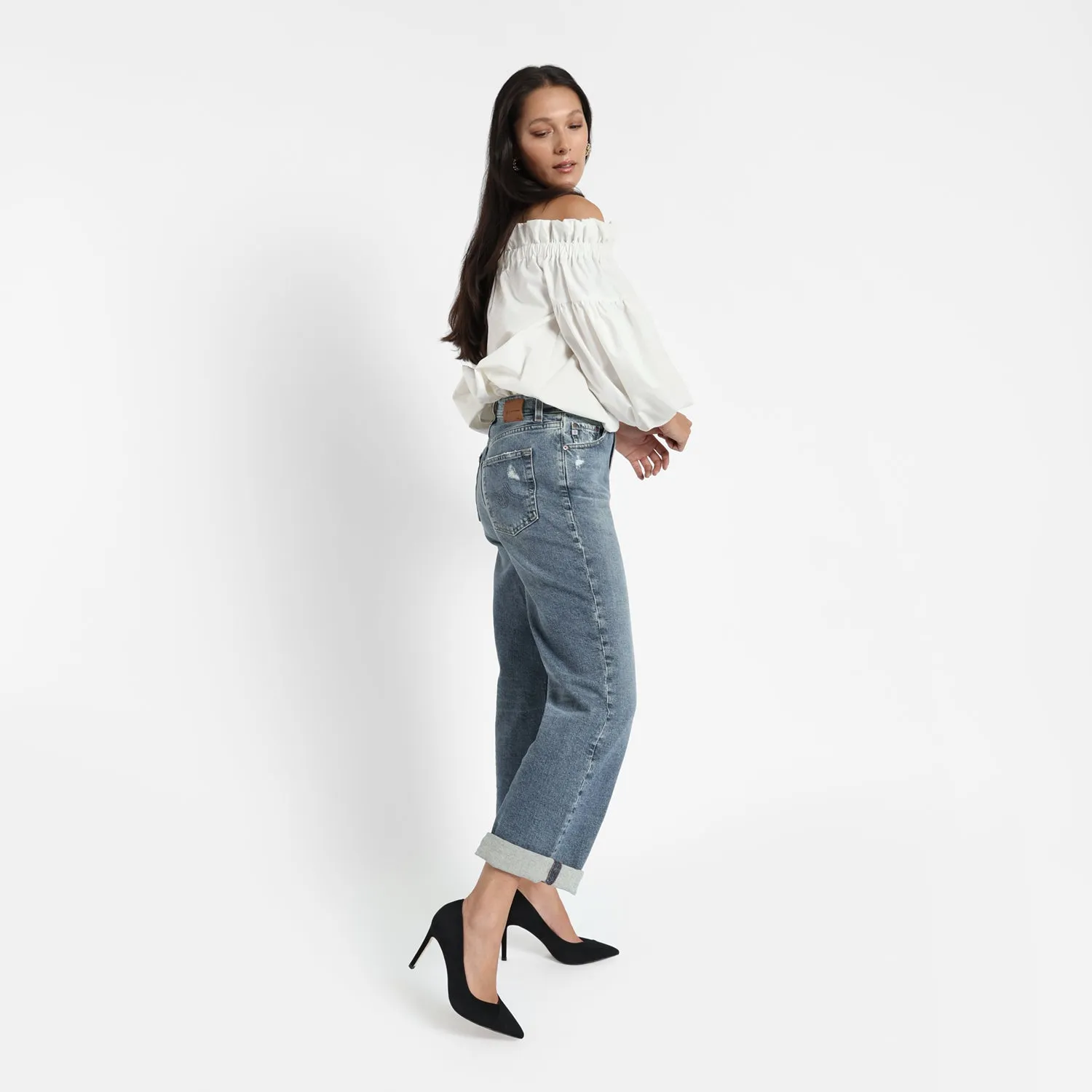 Vintage Pumps Naples Heel | Black suede