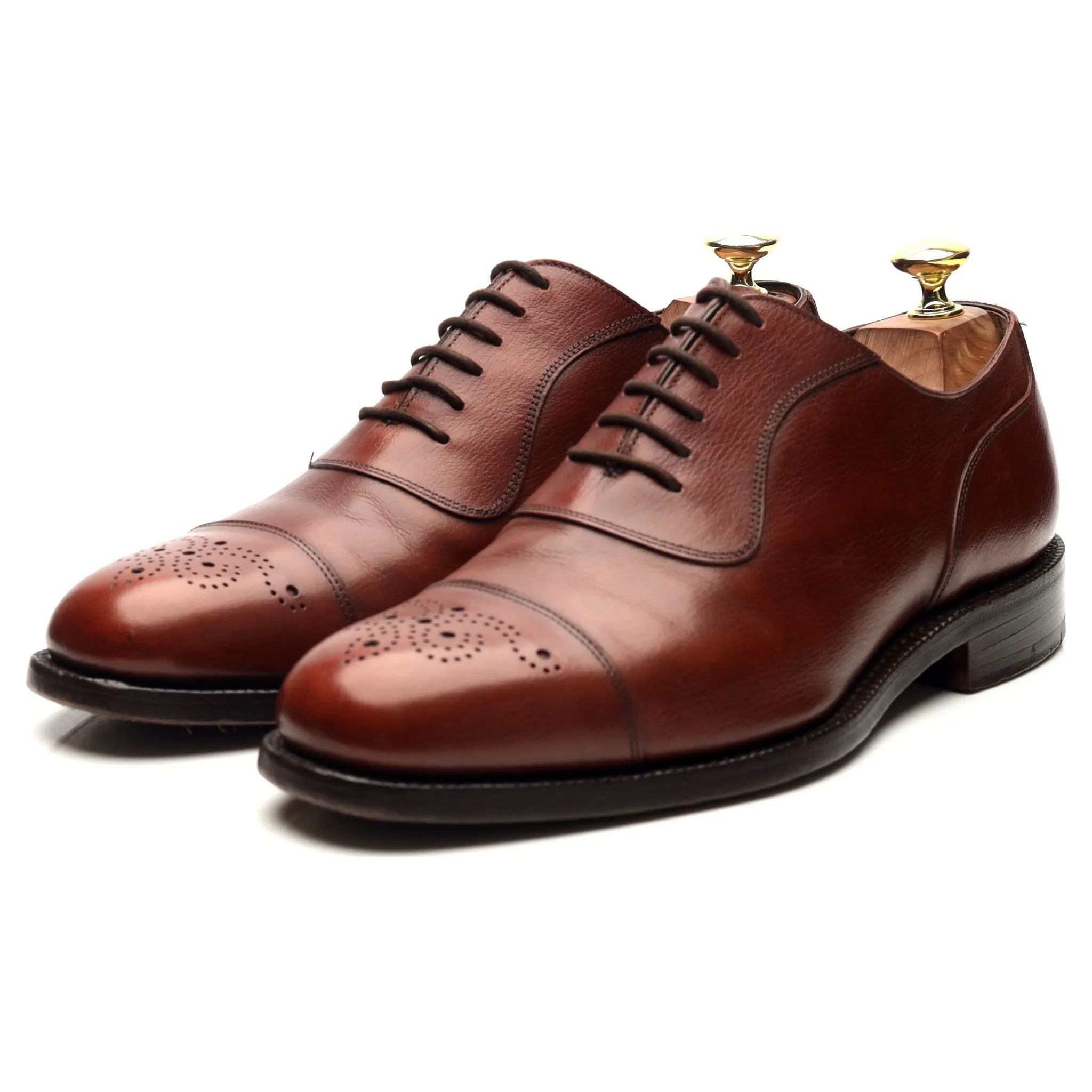 Trendy Walking Professional Wear Masterclass 'Hanover' Tan Brown Leather Oxford UK 7.5 F