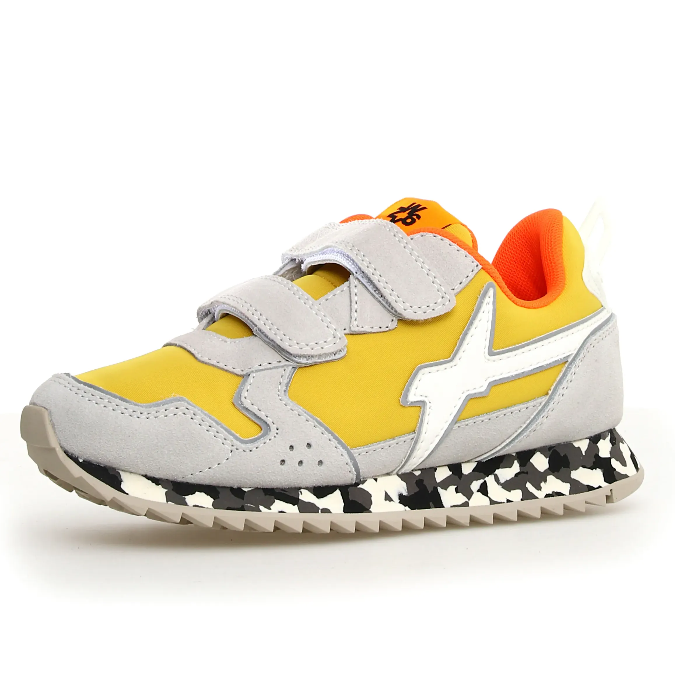 W6YZ Boy's And Girl's Jet Vl-J Casual Shoes - W6YZ White / Yellow Fancy kids' clothing Stretchable kids' clothes