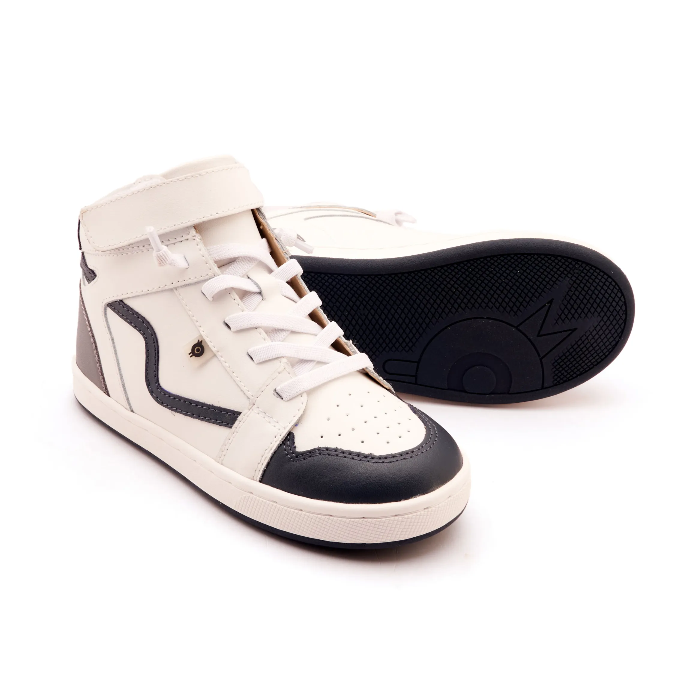 walking shoes Old Soles Boy's Field Jump Casual Shoes - Snow / Shadow / Navy