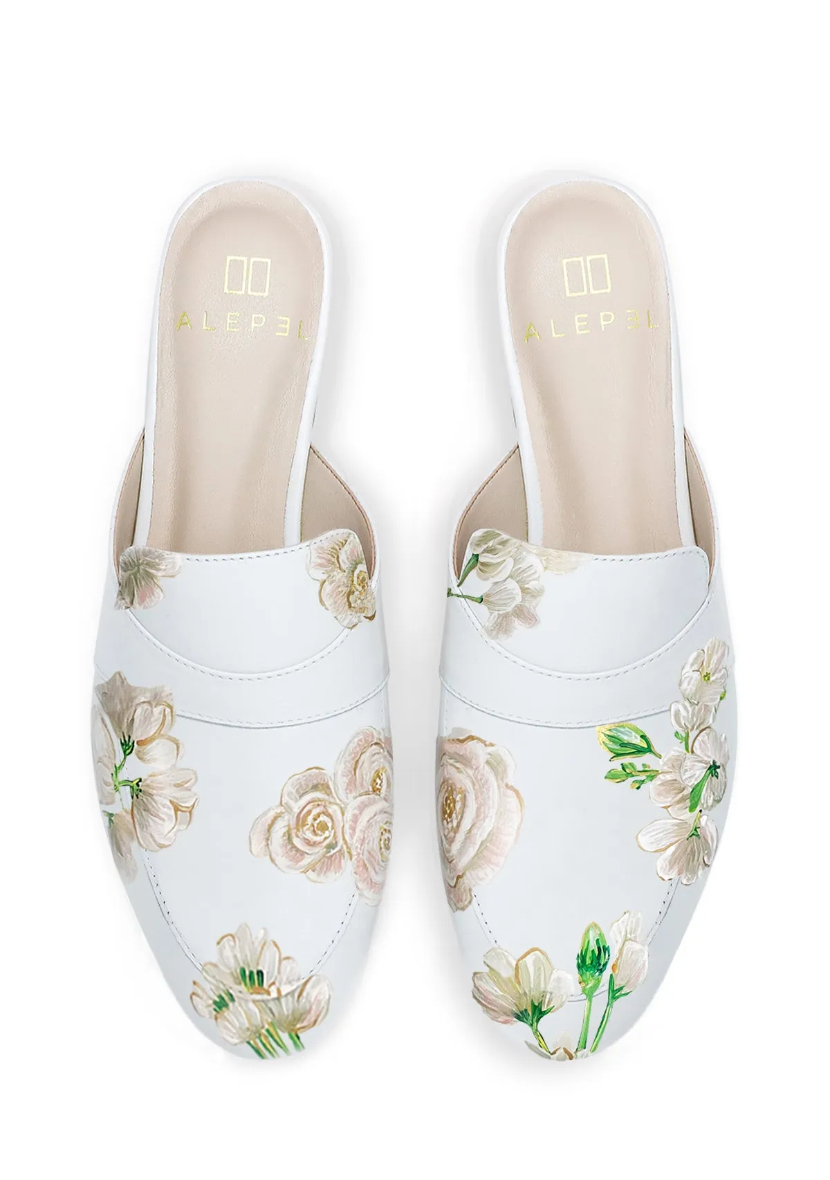 Waterproof Cushion Foam White Mule Custom Design
