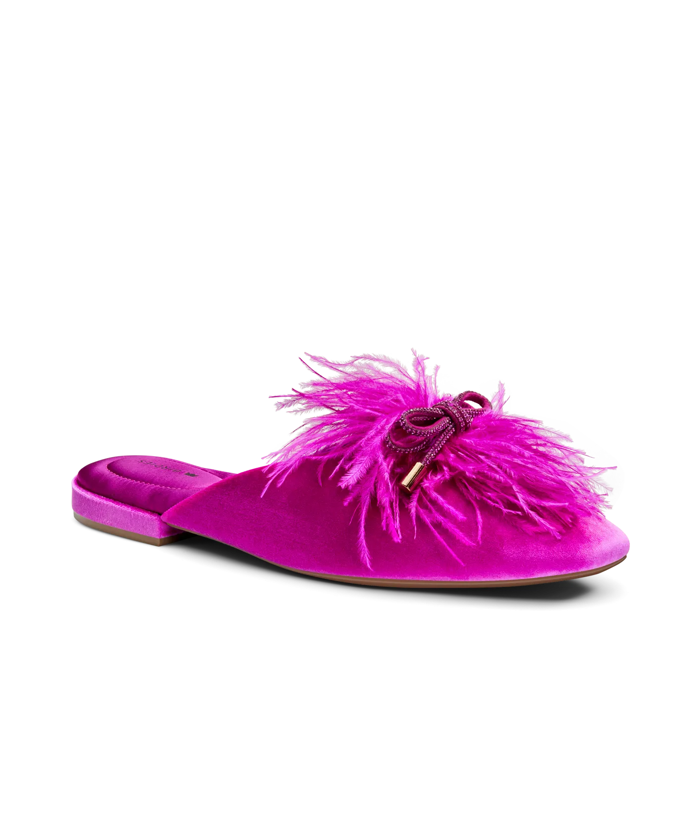 Comfort Slip-On Sandals Minimal Fit The Lovebird - Hot Pink Velvet