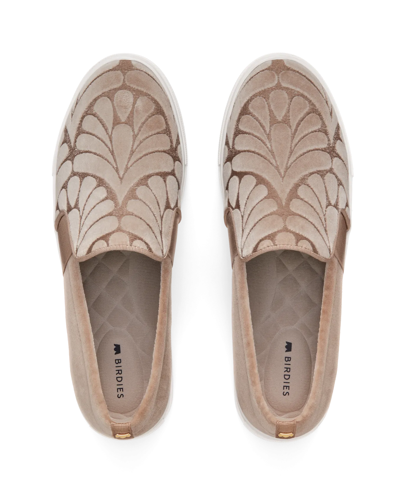 Wear-Tested The Swift - Taupe Velvet Embroidery