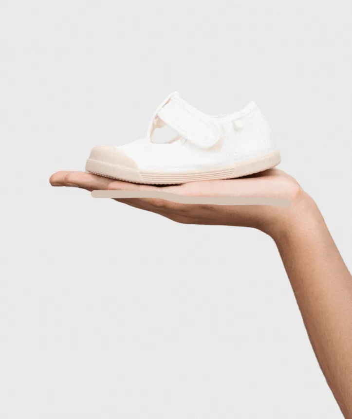 Wedges Igor Boy's And Girl's Lona Pepito Shoes - Blanco