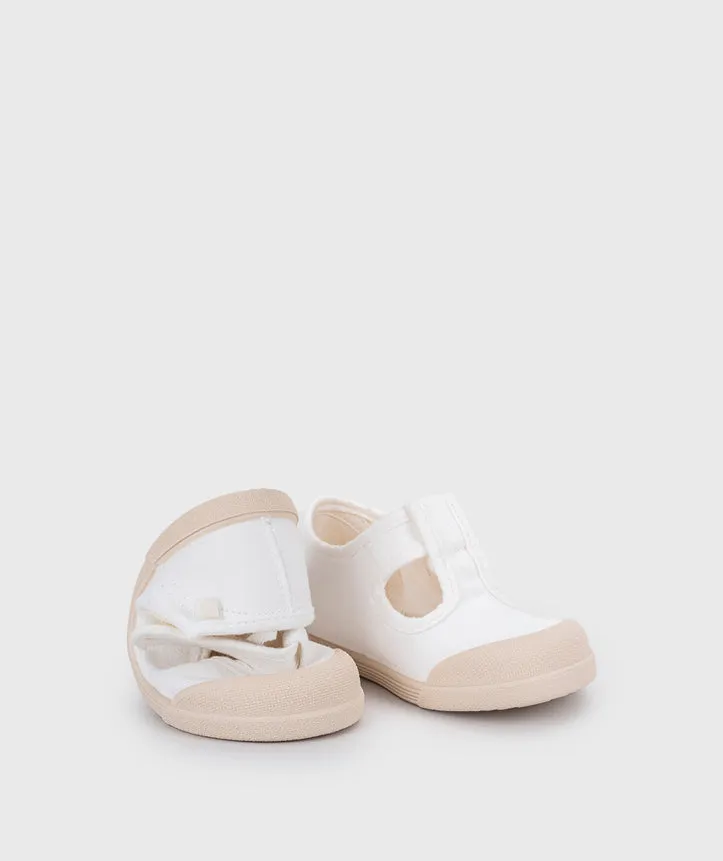 Wedges Igor Boy's And Girl's Lona Pepito Shoes - Blanco