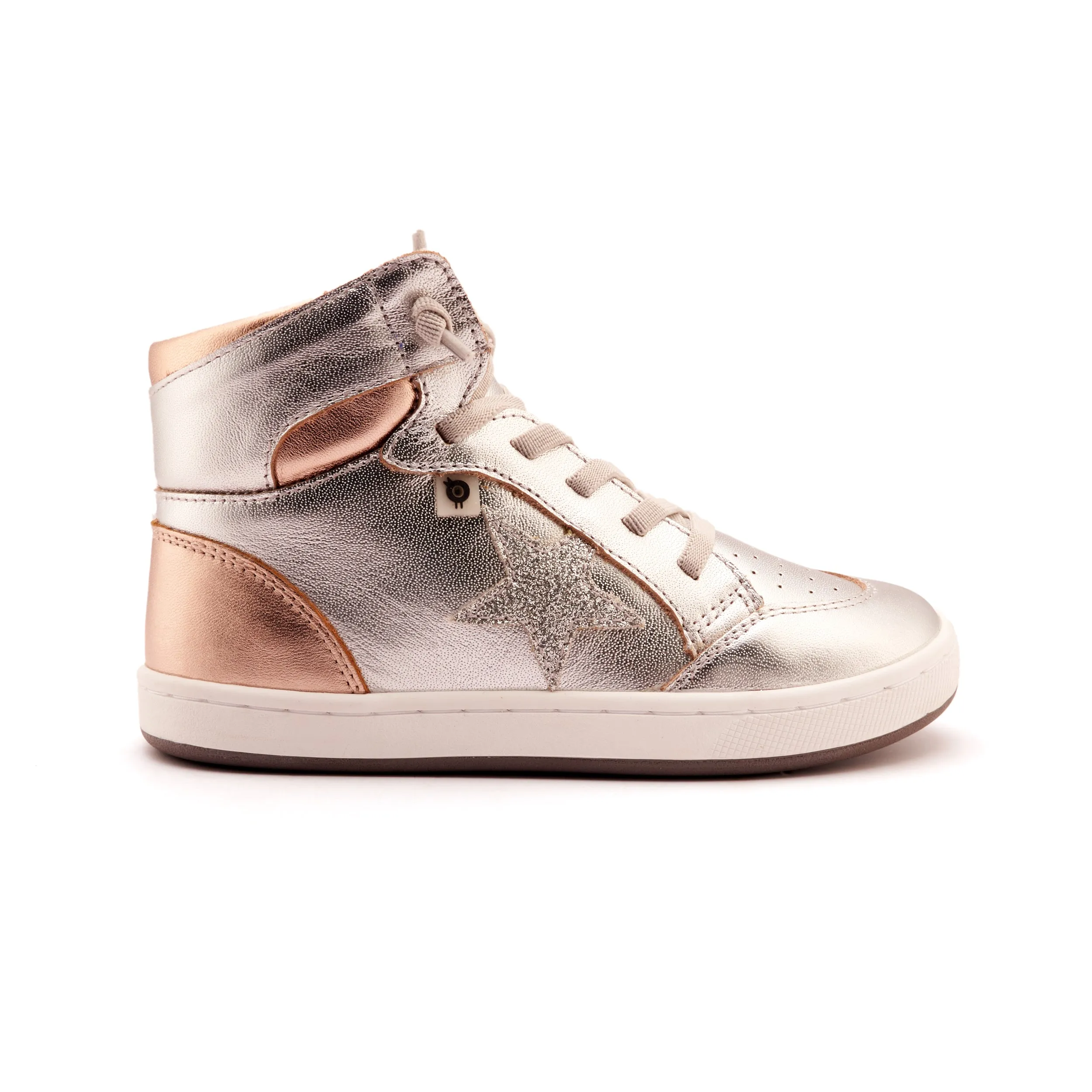 Wedges Old Soles Girl's Starling Casual Shoes - Silver / Copper / Glam Argent