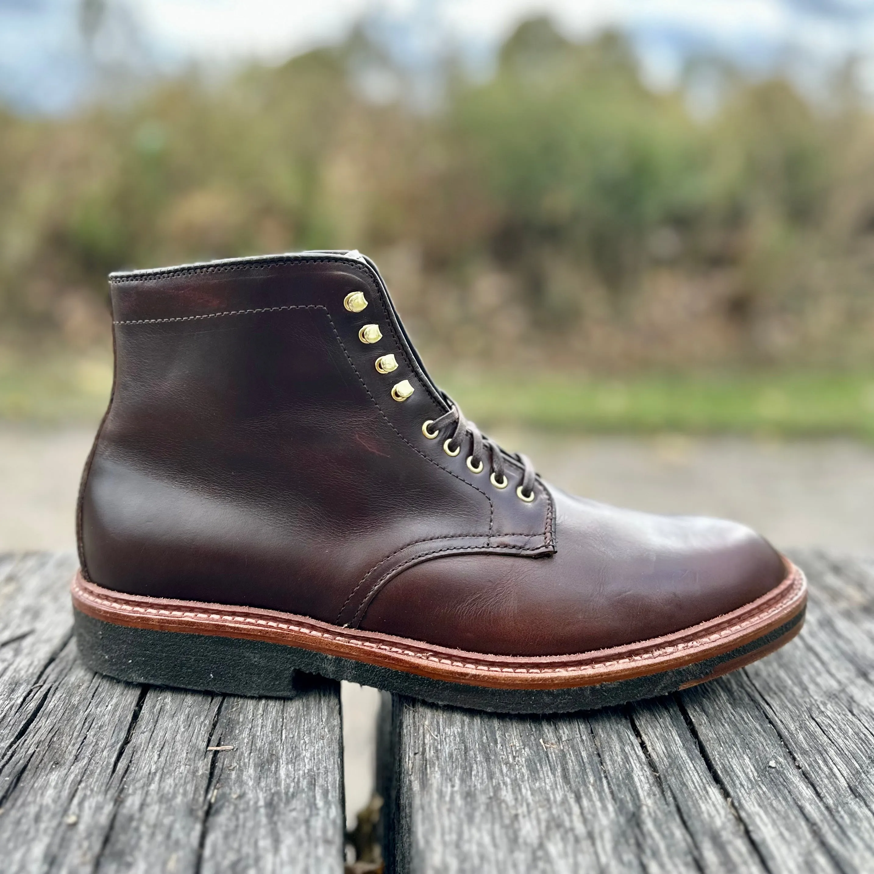 Western Flair D1848H - Plain Toe Boot in Brown Chromexcel