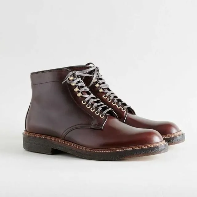 Comfortable Tongue Climate Friendly D1848H - Plain Toe Boot in Brown Chromexcel
