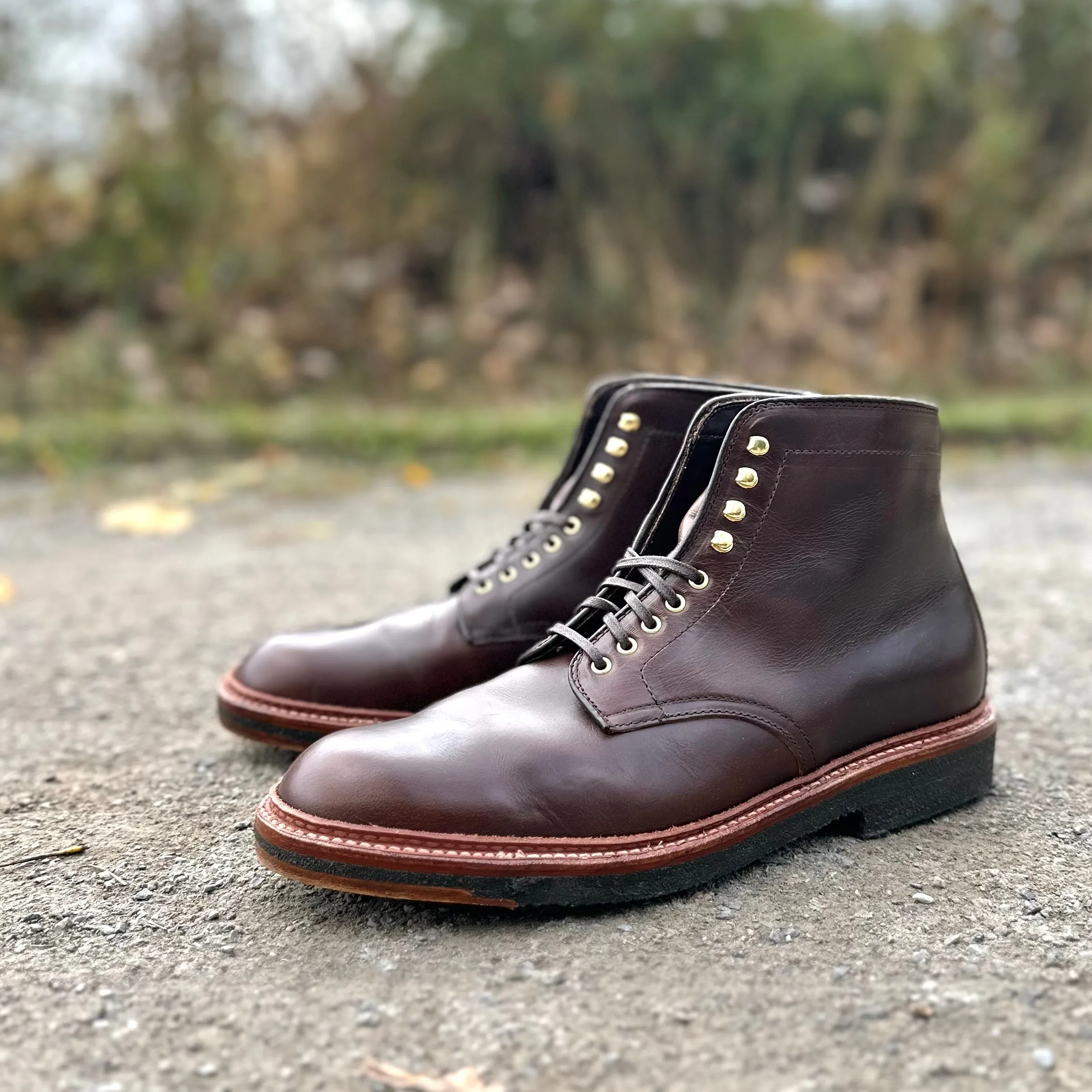 Western Flair D1848H - Plain Toe Boot in Brown Chromexcel