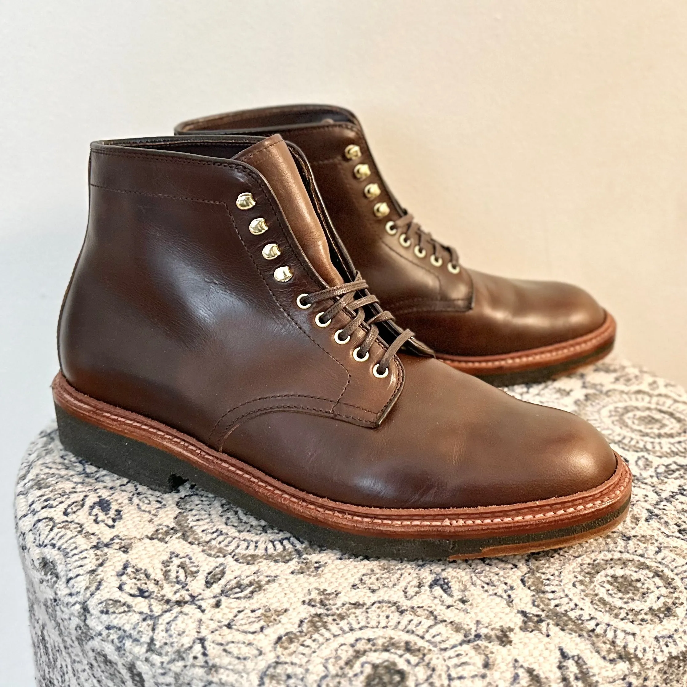 Western Flair D1848H - Plain Toe Boot in Brown Chromexcel