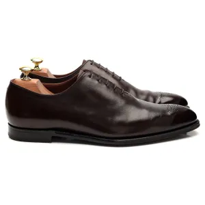 Luxury Design Classic Shoes 'Weymouth' Dark Brown Leather Wholecut Oxford UK 8 E