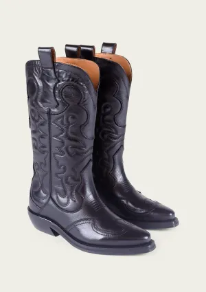 Zeke Black Heeled Booties Boho Chic Heels