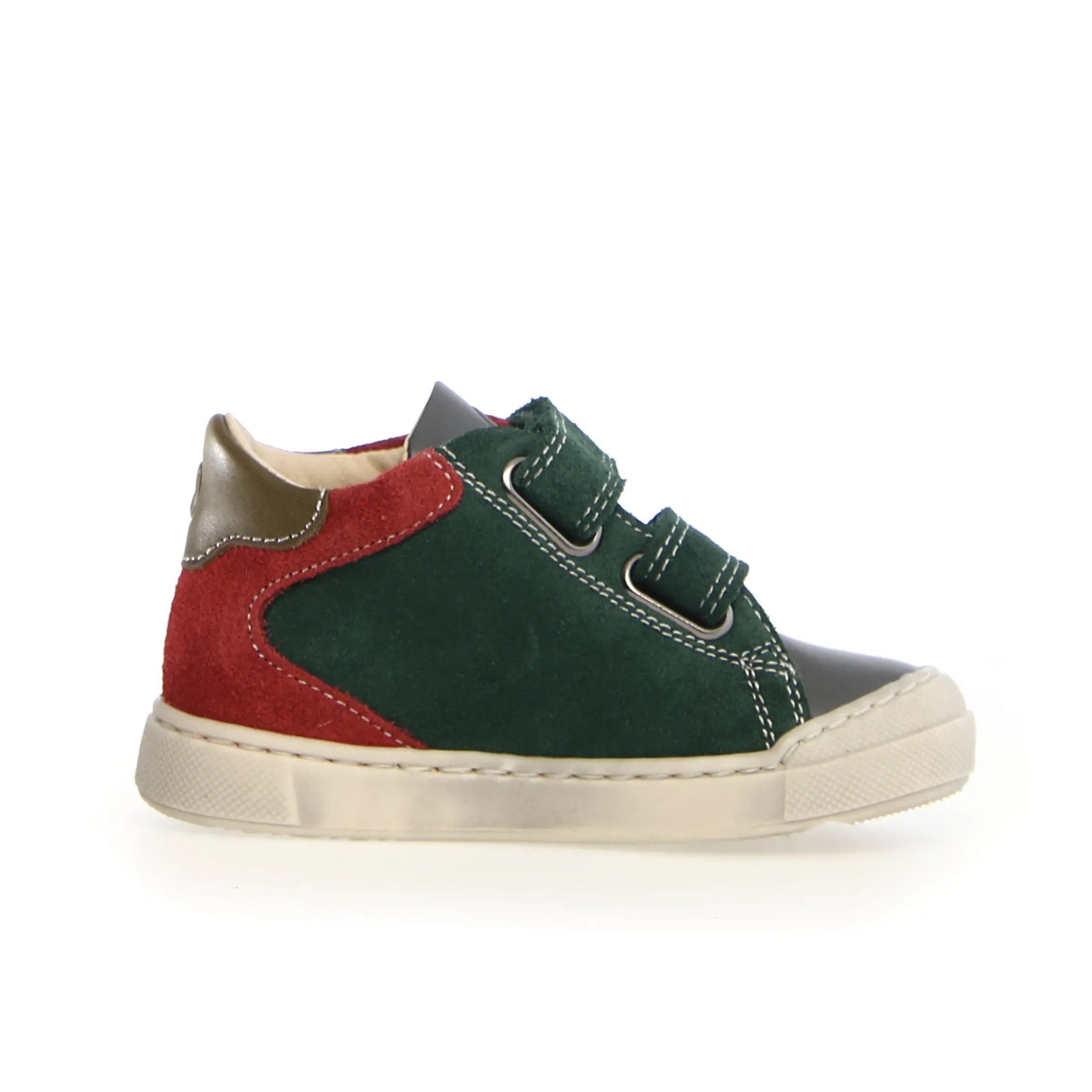 Width Options Naturino Nerys Vl Boy's and Girl's Casual Shoes - Anthracite/Green Bottle/New Granata