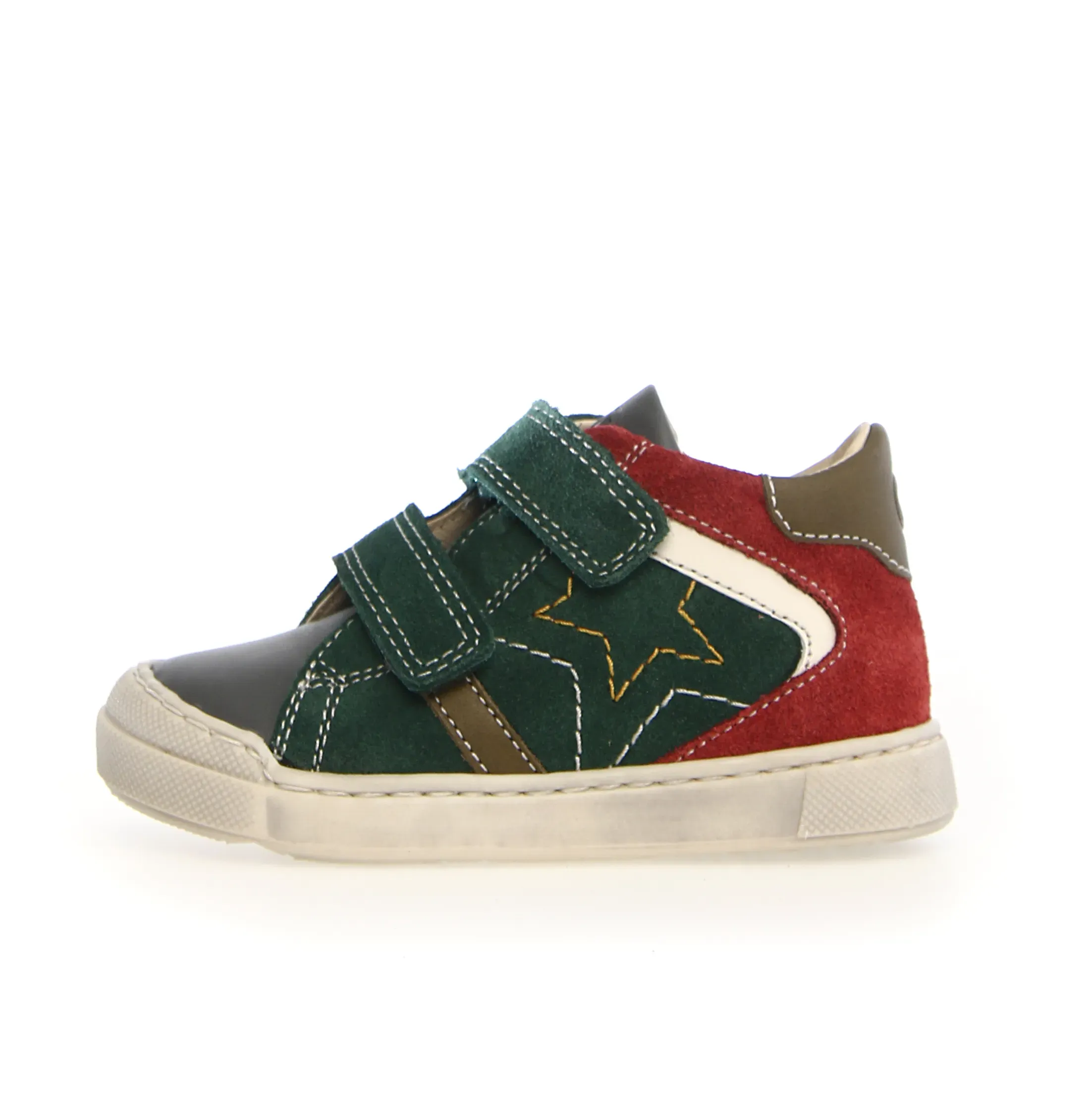 Width Options Naturino Nerys Vl Boy's and Girl's Casual Shoes - Anthracite/Green Bottle/New Granata