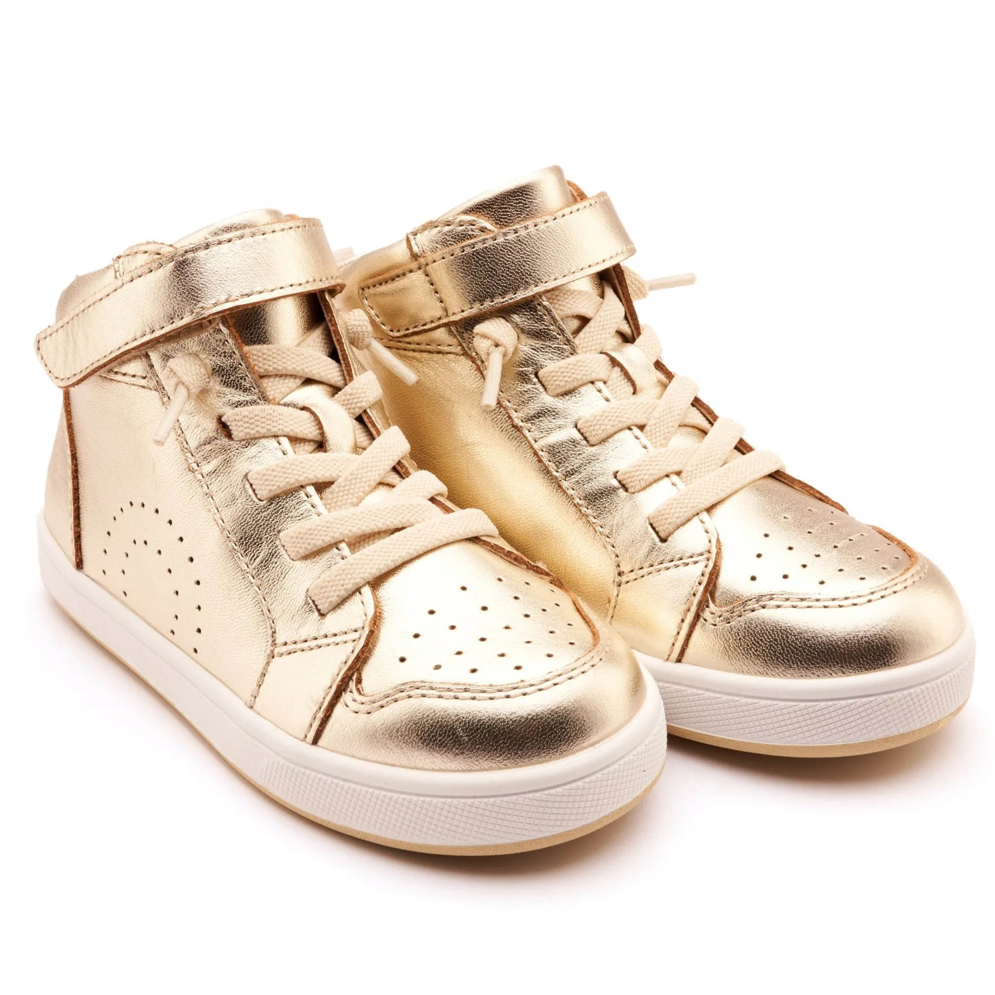 Width Options Old Soles Boy's and Girl's The Skill Casual Shoes - Gold