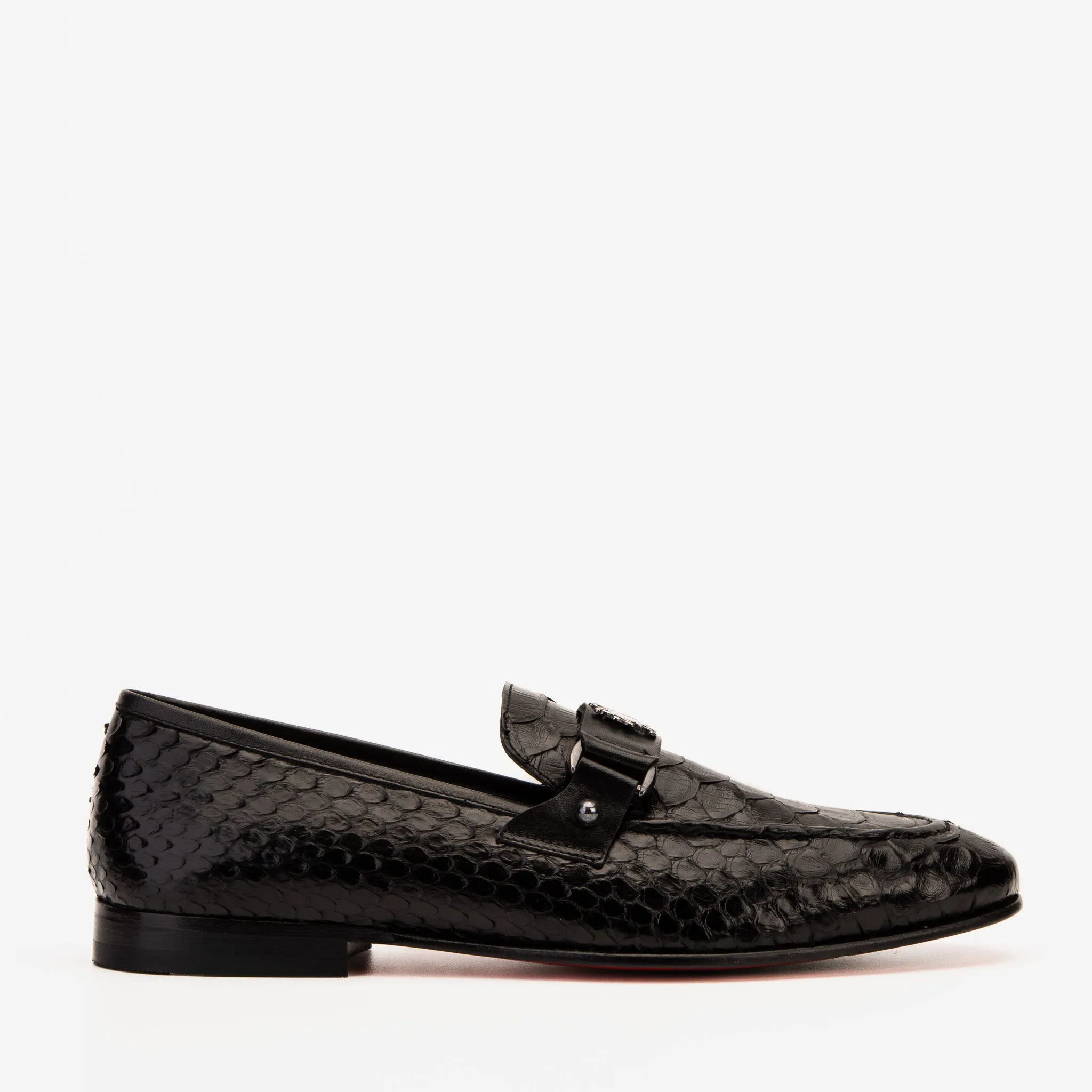 Cold Guard Calm Mood The Boss Pyth Black Shoe Bit Loafer Men Shoe